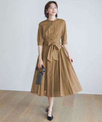 ＜自由区 L (Women/大きいサイズ)＞【洗える】シアー　ドレス（ＯＰＷＲＧＭ０４１０）