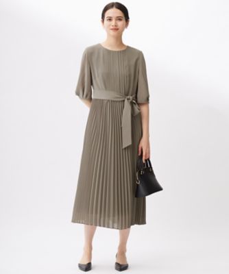 17号サイズまで展開】シフォンプリーツ ワンピース