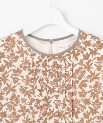 洗える】スノーフラワープリント ワンピース（OPWRGS0004