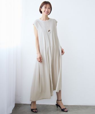 ＜自由区 L (Women/大きいサイズ)＞【１７号サイズまで展開・カタログ掲載・ＷＥＢ先行販売】ストレッチアムンゼン　ワンピース（ＯＰＷＲＬＭ０４３１）