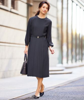 洗える】ライトサテン ワンピース（OPWRSW0412） | 自由区 L