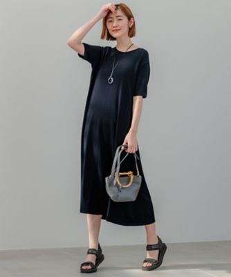 洗える】レーヨンポリエステルストレッチ フレア ワンピース