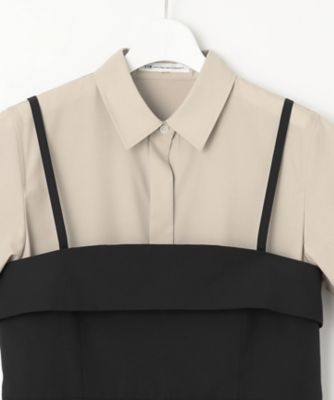 【ＣＬＡＳＳＹ．コラボ】ビスチェコンビ　シャツワンピース（ＯＰＷＳＣＭ０５１４）