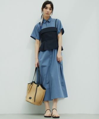 【ＣＬＡＳＳＹ．コラボ】ビスチェコンビ　シャツワンピース（ＯＰＷＳＣＭ０５１４）