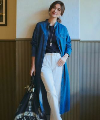 Oggi4月号掲載／洗える】23区DENIM ライトダンガリー