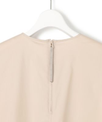 【接触冷感／撥水加工／洗える】ストレッチブロード　Ｖネックワンピース（ＯＰＷＳＧＡ０１０３）