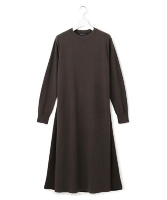 洗える／吊り干しOK】レーヨンストレッチ バックデザイン ニット