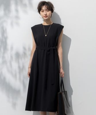 ＜23区 S (Women/小さいサイズ)＞【吸水速乾／ＵＶカット／接触冷感／洗える】ストレッチジョーゼット　ワンピース（ＯＰＷＳＧＭ０６３０）