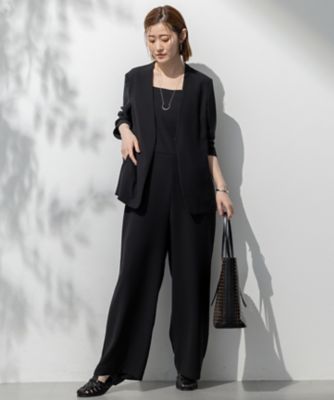 【一部店舗限定／吸水速乾／ＵＶカット／接触冷感／洗える】ストレッチジョーゼット　オールインワン（ＯＰＷＳＧＭ０８６４）