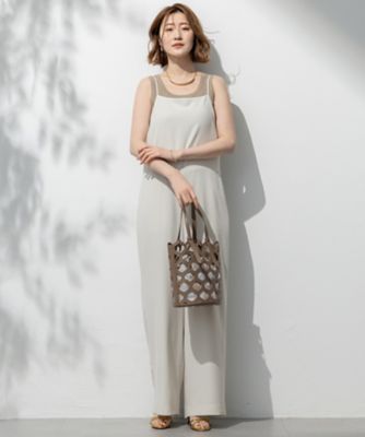 【一部店舗限定／吸水速乾／ＵＶカット／接触冷感／洗える】ストレッチジョーゼット　オールインワン（ＯＰＷＳＧＭ０８６４）