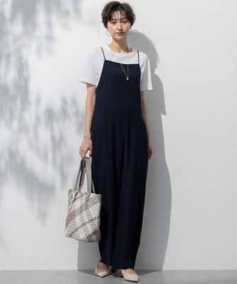 【一部店舗限定／吸水速乾／ＵＶカット／接触冷感／洗える】ストレッチジョーゼット　オールインワン（ＯＰＷＳＧＭ０８６４）