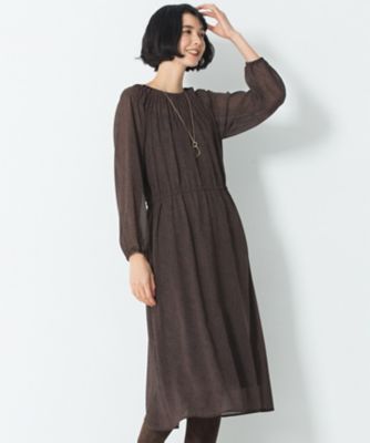 レオパードジョーゼットシフォンワンピース（検索番号Ｈ６８ 