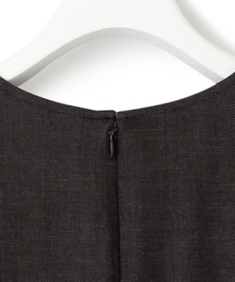 洗える】デニムライクシャンブレー フレア ワンピース