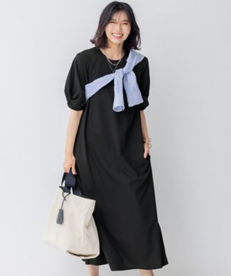 ＜23区 S (Women/小さいサイズ)＞【洗える】ライトスムース　Ａライン　ワンピース（ＯＰＷＳＳＭ０６３８）