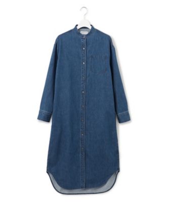 洗える】23区DENIM ライトダンガリー シャツ ワンピース