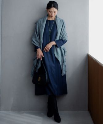 ウールジョーゼット Aライン ワンピース（OPWSSW0411