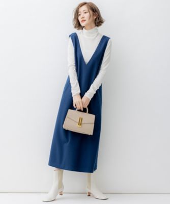 美品　23区　ウールミルドジャージー ジャンパースカート　34サイズ ウールミルドジャージー ジャンパースカート / 23区