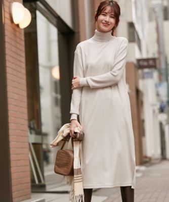 マガジン掲載 リブコンビスムースタートルネックワンピース 番号ｊ６８ ｏｐｗｗｂｗ０４０９ 三越伊勢丹オンラインストア 公式