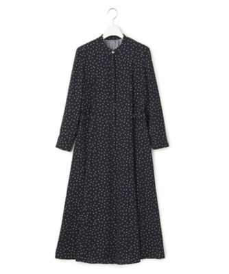 【洗える】バックサテンアムンゼン　タイプリント　ワンピース（ＯＰＷＷＣＭ０３０５）