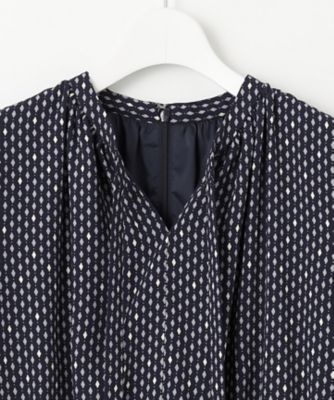 【洗える】バックサテンアムンゼンレーユルダイヤプリント　ワンピース（ＯＰＷＷＣＭ０４０２）