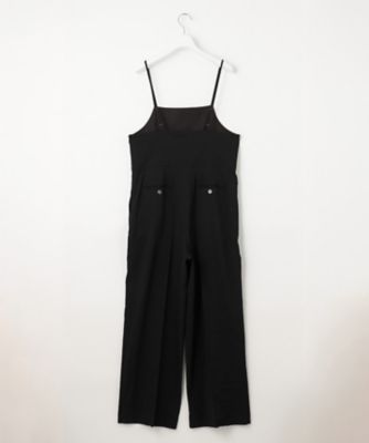 【ＣＬＡＳＳＹ．６月号掲載／洗える】リネンレーヨンストレッチ　サロペット（ＯＰＷＷＣＭ０４０４）
