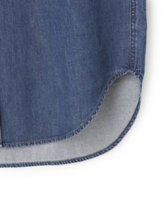 【Ｏｇｇｉ４月号掲載／洗える】２３区ＤＥＮＩＭ　ライトダンガリー　シャツワンピース（ＯＰＷＷＣＳ０２１５）
