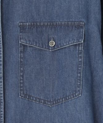 【Ｏｇｇｉ４月号掲載／洗える】２３区ＤＥＮＩＭ　ライトダンガリー　シャツワンピース（ＯＰＷＷＣＳ０２１５）