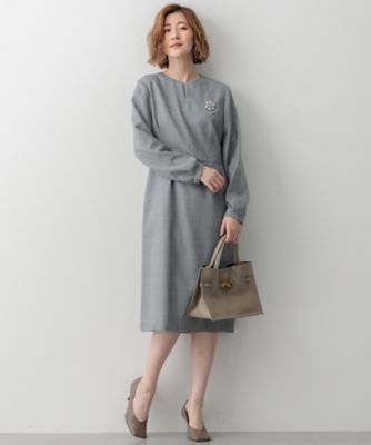 【洗える】ストレッチジョーゼット ワンピース 洗える】ストレッチジョーゼット ワンピース（ワンピース）｜23