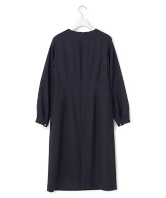 23区今季新品【洗える】ウールミックスジョーゼット ワンピース38 洗える】ウールミックスジョーゼット ワンピース / 23区