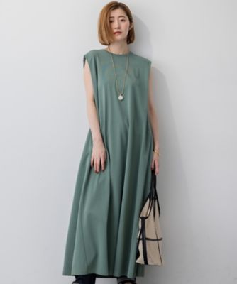 【美品✨】定価30,000円❤️23区 ✨サイズ40✨洗える ワンピース セットアップ対応】トリアセダブルジョーゼット シフォン