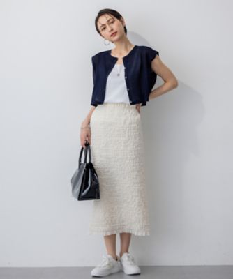 Oggi8月号掲載／洗える】ニットレイヤード ワンピース