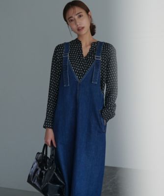 BALMAIN バルマン デニム ワンピース ドレス オーバーオール チェーン BALMAIN バルマン デニム ワンピース ドレス オーバーオール