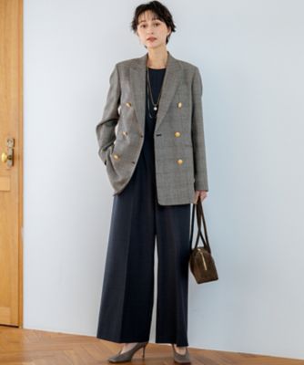 タグ付✨定価2.7万 ノーメント normment リネンフレアオールインワン 洗える】TWマットクロス オールインワン