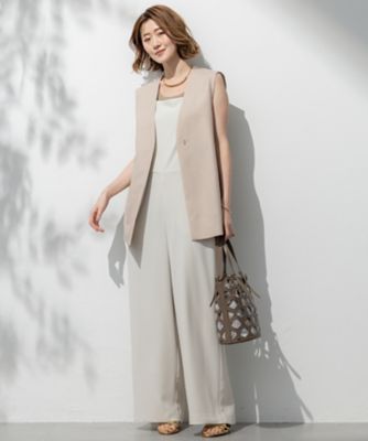 【一部店舗限定／吸水速乾／ＵＶカット／接触冷感／洗える】ストレッチジョーゼット　オールインワン（ＯＰＷＷＧＭ０８６４）