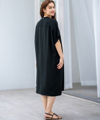 【Ｌサイズ限定／吸水速乾／ＵＶカット／接触冷感／】ストレッチジョーゼット　半袖ワンピース（ＯＰＷＷＧＭ６８６２）