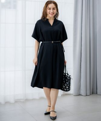 【Ｌサイズ限定／吸水速乾／ＵＶカット／接触冷感／】ストレッチジョーゼット　半袖ワンピース（ＯＰＷＷＧＭ６８６２）