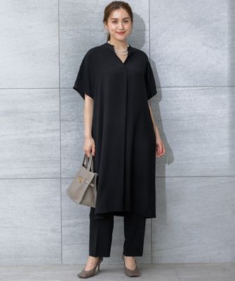 【Ｌサイズ限定／吸水速乾／ＵＶカット／接触冷感／】ストレッチジョーゼット　半袖ワンピース（ＯＰＷＷＧＭ６８６２）