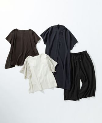 【Ｌサイズ限定／吸水速乾／ＵＶカット／接触冷感／】ストレッチジョーゼット　半袖ワンピース（ＯＰＷＷＧＭ６８６２）