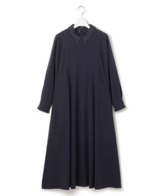 【ＶＥＲＹコラボ】トリアセダブルジョーゼット　つけ襟　ボウタイワンピース（ＯＰＷＷＧＳ６２２７）