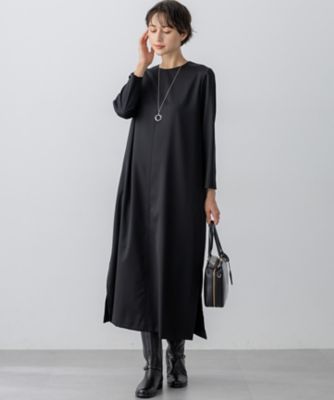 洗える】メリノウールサテン ワンピース（OPWWGW0515） | 23