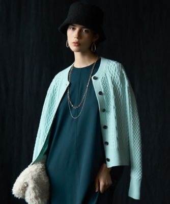 洗える】メリノウールサテン ワンピース（OPWWGW0515） | 23