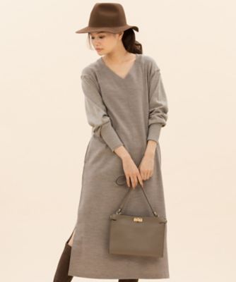 リブコンビスムースｖネックニットワンピース 検索番号ｈ５９ ｏｐｗｗｋｗ０４０３ 三越伊勢丹オンラインストア 公式