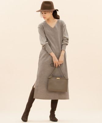 リブコンビスムースｖネックニットワンピース 検索番号ｈ５９ ｏｐｗｗｋｗ０４０３ 三越伊勢丹オンラインストア 公式