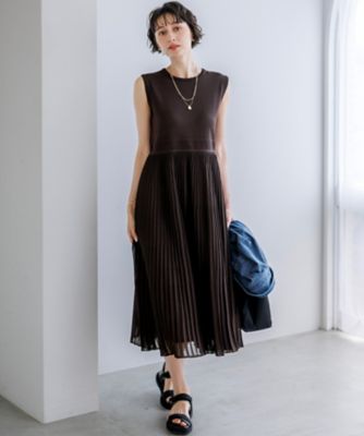 プリーツニット ワンピース（OPWWLM0463） | 23区 L (Women