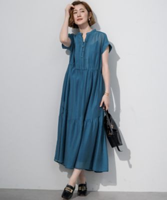 WEB＆一部店舗限定】シアーワッシャー レース ワンピース