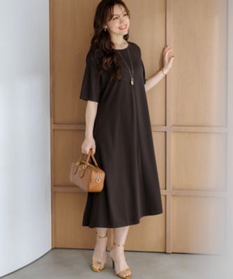 Lサイズ限定】レーヨンポリエステルストレッチ ニット フレア