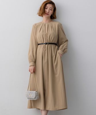 ＜23区 L (Women/大きいサイズ)＞ヴィンテージライトタフタ　ワンピース（ＯＰＷＷＬＳ０２１６）