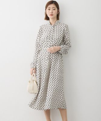 ＜23区 L (Women/大きいサイズ)＞モダンアートプリント　ワンピース（ＯＰＷＷＬＳ６１０１）