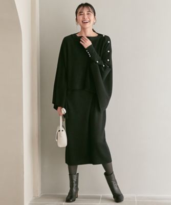 【ＣＬＡＳＳＹ．１月号掲載】ウールブレンド　パール　ニットワンピース（ＯＰＷＷＮＺ０６５０）