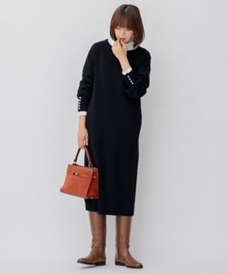【ＣＬＡＳＳＹ．１月号掲載】ウールブレンド　パール　ニットワンピース（ＯＰＷＷＮＺ０６５０）